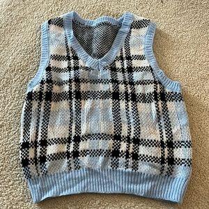 Light blue sweater vest